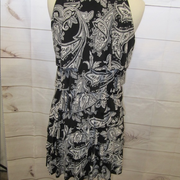 NWT WHBM Rhumba Paisley Print Ruffle Dress Sz M - Picture 5 of 8